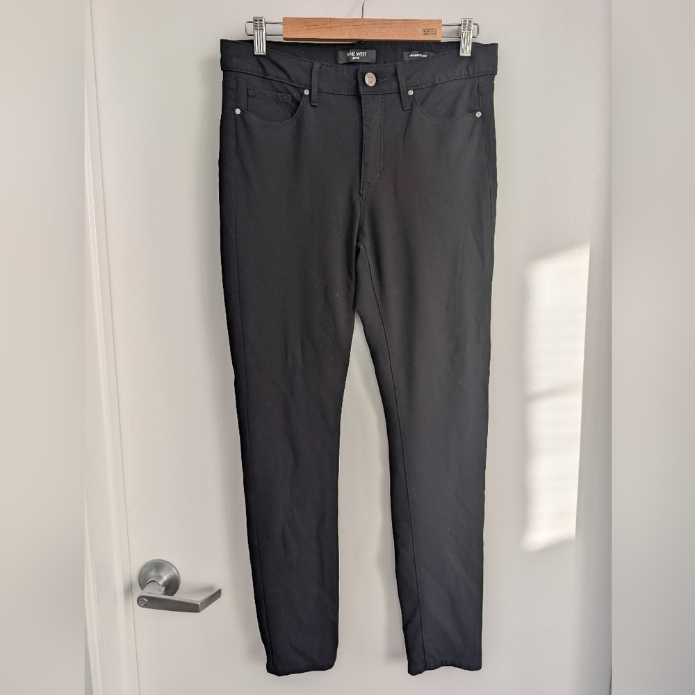 Nine West Black Gramercy Skinny Pants Size 10